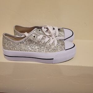 New - Airwalk Women's Bling Platform Fashion Sneakers 8.5 M